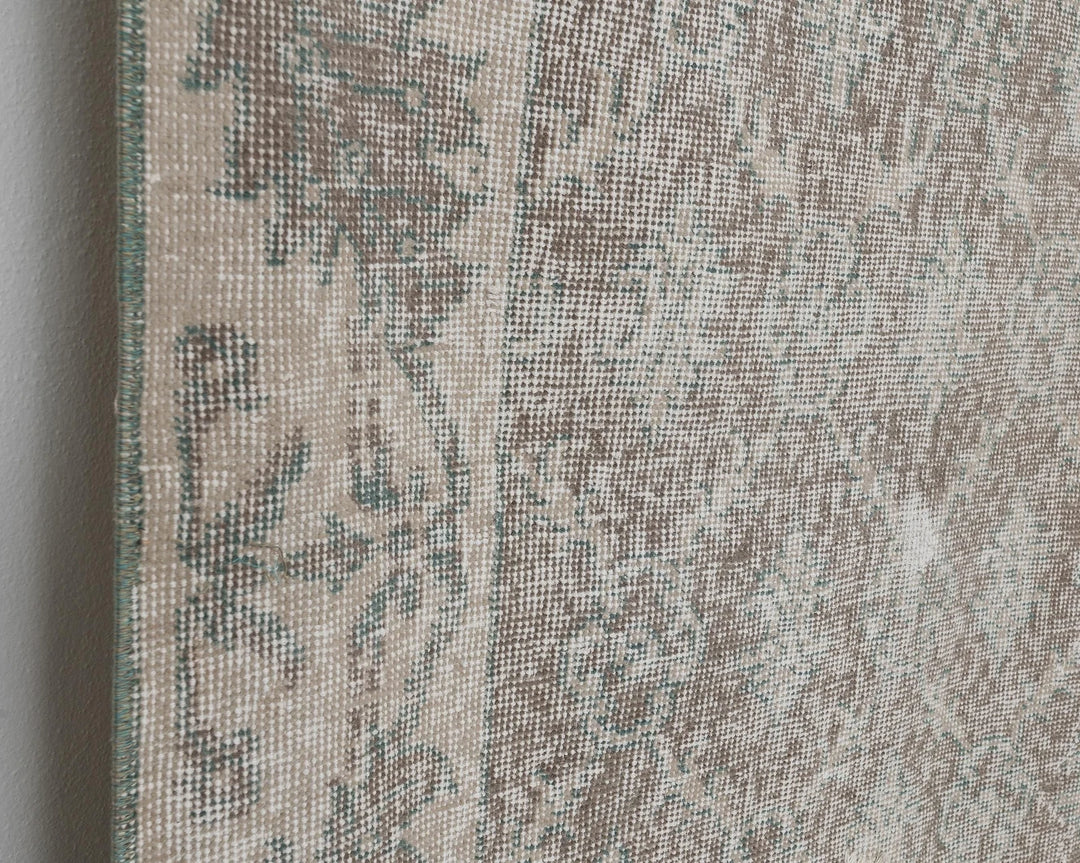 Multicolor Turkish Oushak Rug 6' 11" x 9' 10" Hand-Knotted | No. VR46384