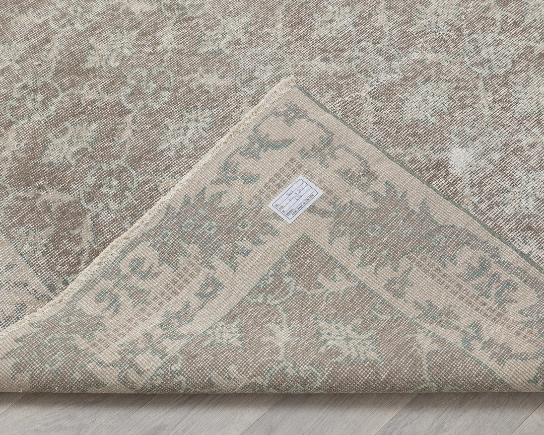 Multicolor Turkish Oushak Rug 6' 11" x 9' 10" Hand-Knotted | No. VR46384