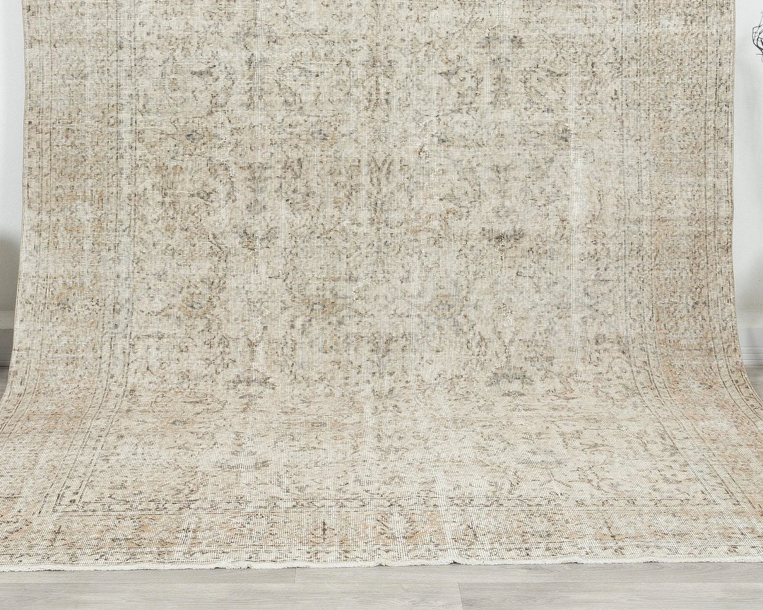 Multicolor Turkish Oushak Rug 7' 1" x 10' 4" Hand-Knotted | No. VR46417