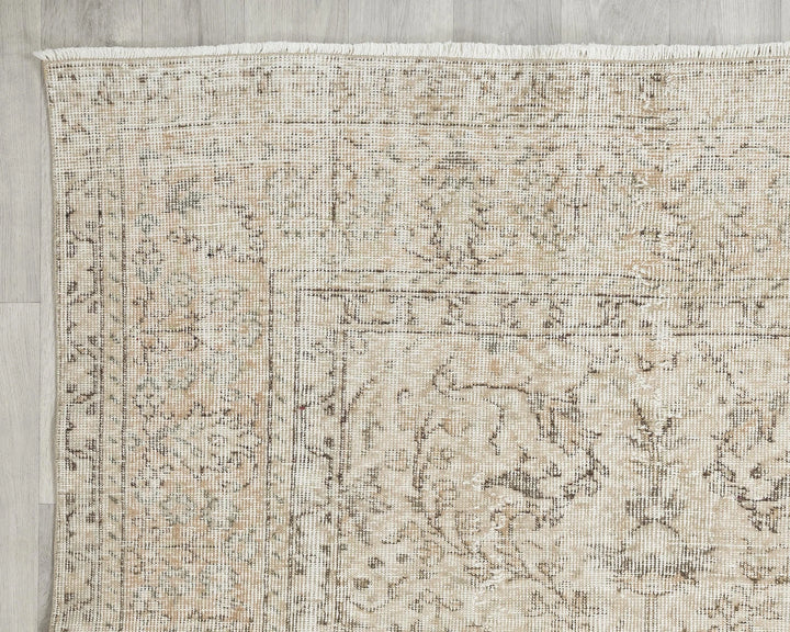 Multicolor Turkish Oushak Rug 7' 1" x 10' 4" Hand-Knotted | No. VR46417