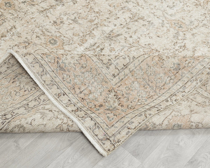 Multicolor Turkish Oushak Rug 7' 1" x 10' 4" Hand-Knotted | No. VR46417