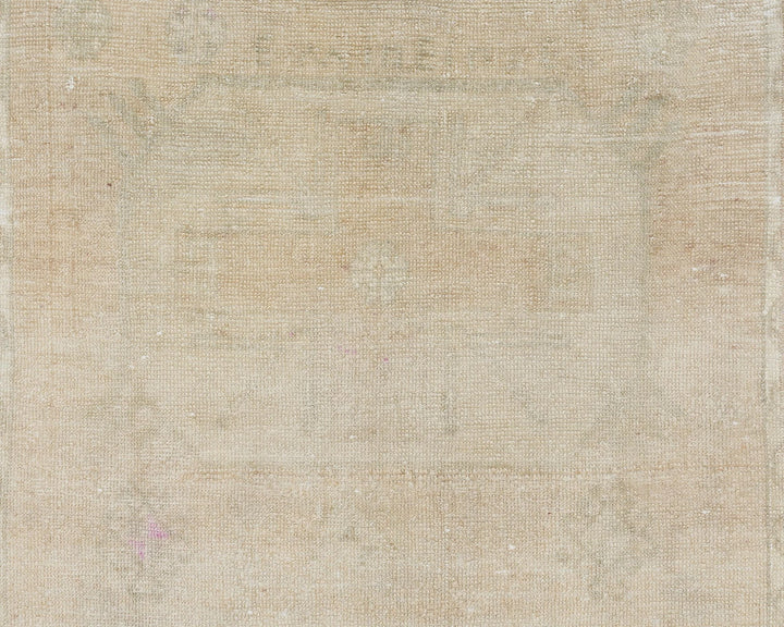 Beige Turkish Oushak Rug 2'7" x 8'6" Hand-Knotted | No. VR46513