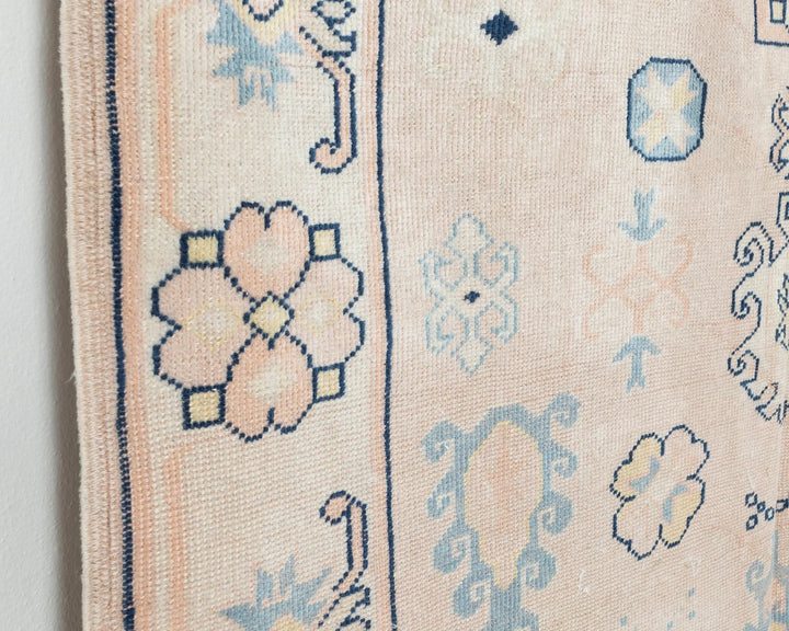 Multicolor Turkish Oushak Rug 4' 5" x 6' 5" Hand-Knotted | No. VR46517