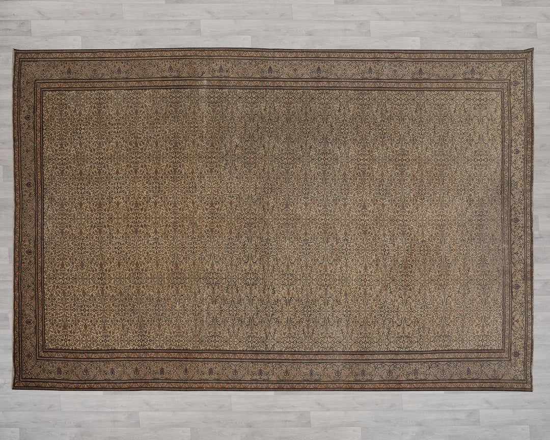 Multicolor Turkish Oushak Rug 9'6" x 13'5" Hand-Knotted | No. VR46524