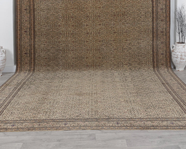 Multicolor Turkish Oushak Rug 9'6" x 13'5" Hand-Knotted | No. VR46524