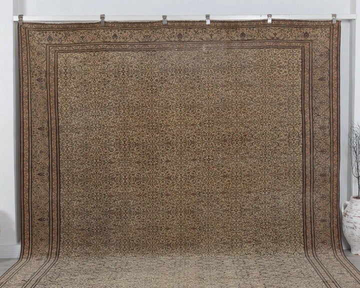 Multicolor Turkish Oushak Rug 9'6" x 13'5" Hand-Knotted | No. VR46524