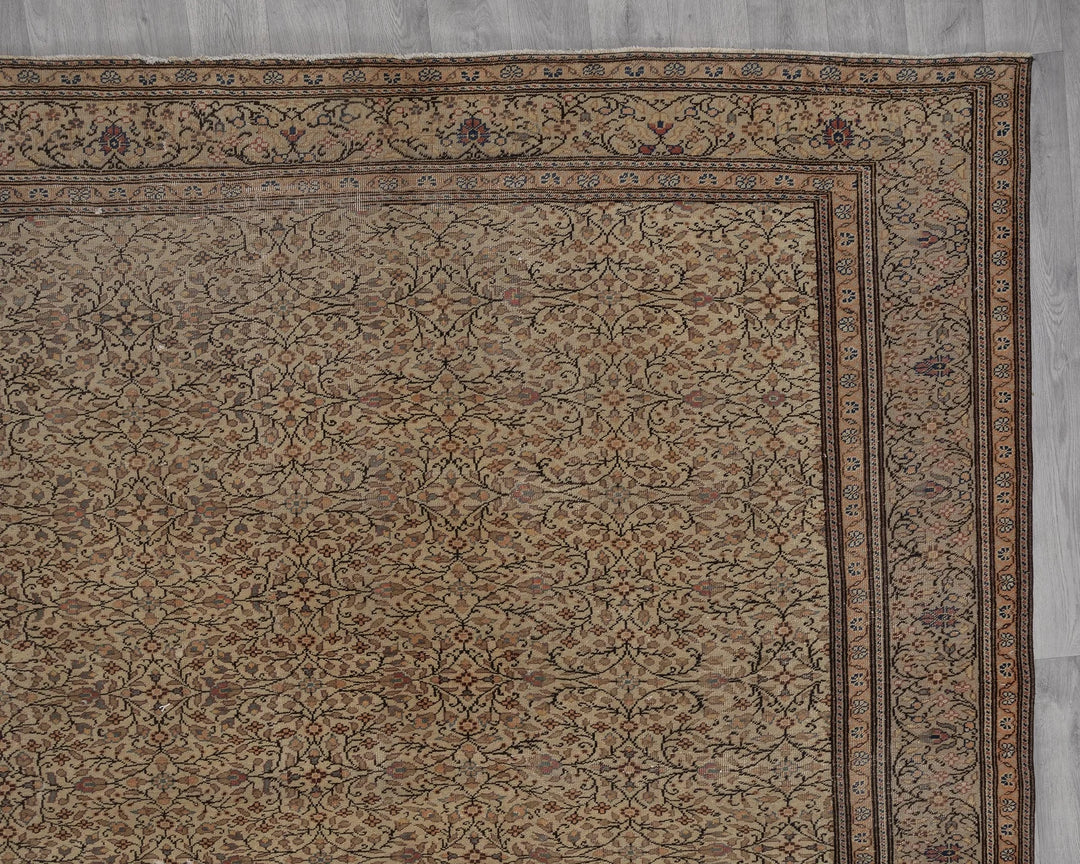 Multicolor Turkish Oushak Rug 9'6" x 13'5" Hand-Knotted | No. VR46524