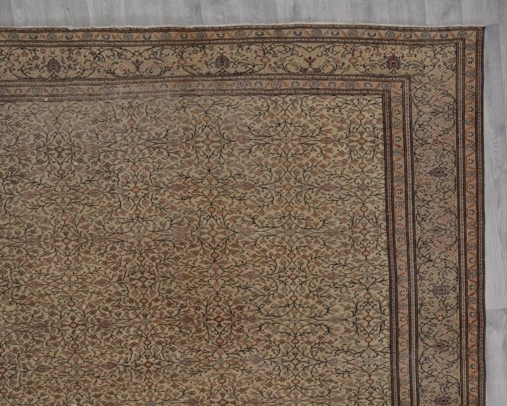Multicolor Turkish Oushak Rug 9'6" x 13'5" Hand-Knotted | No. VR46524