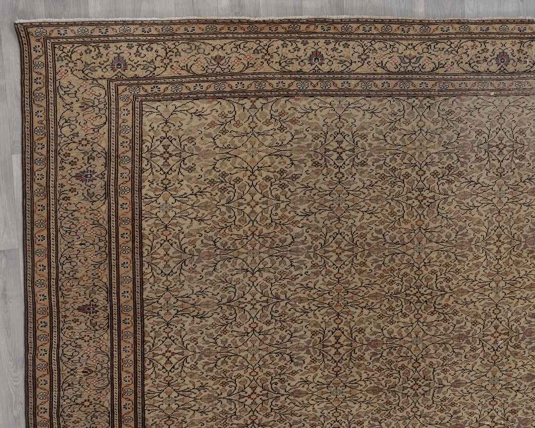 Multicolor Turkish Oushak Rug 9'6" x 13'5" Hand-Knotted | No. VR46524