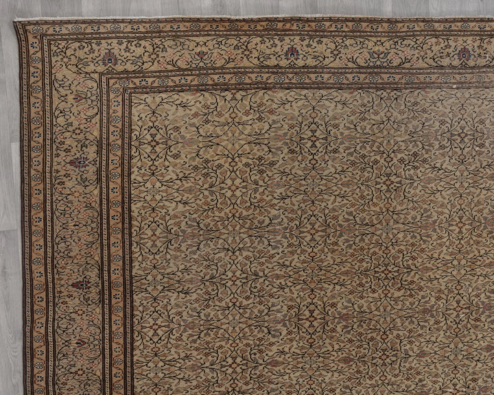 Multicolor Turkish Oushak Rug 9'6" x 13'5" Hand-Knotted | No. VR46524