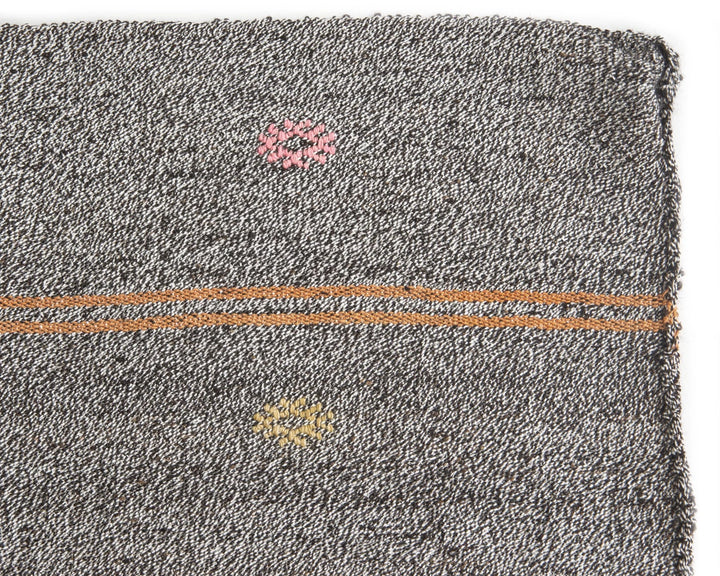 Gray Turkish Kilim Rug 5' 7" x 9' 2" Flat-Weave | No. VR46693