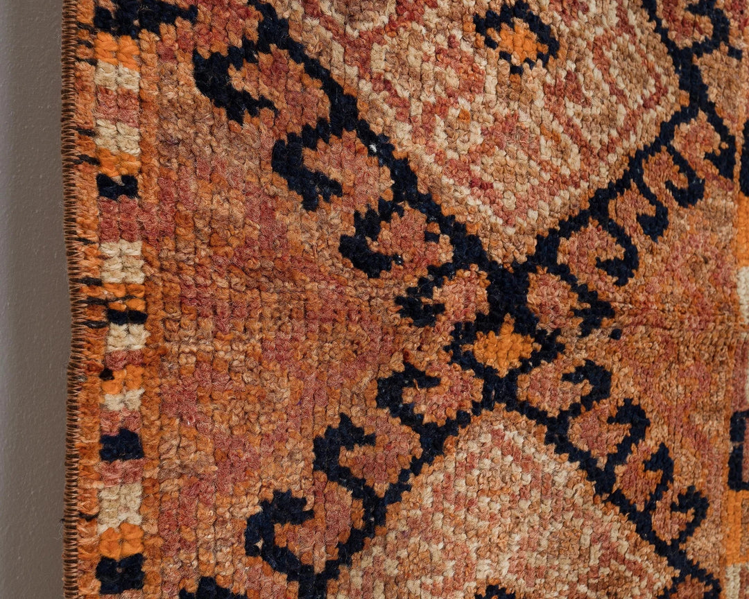 Rust Turkish Oushak Rug 3' x 10' Hand-Knotted | No. VR46718