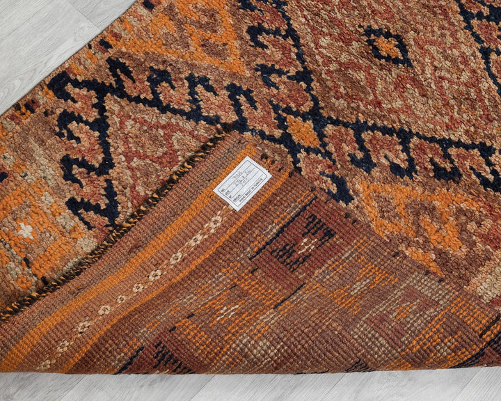 Rust Turkish Oushak Rug 3' x 10' Hand-Knotted | No. VR46718