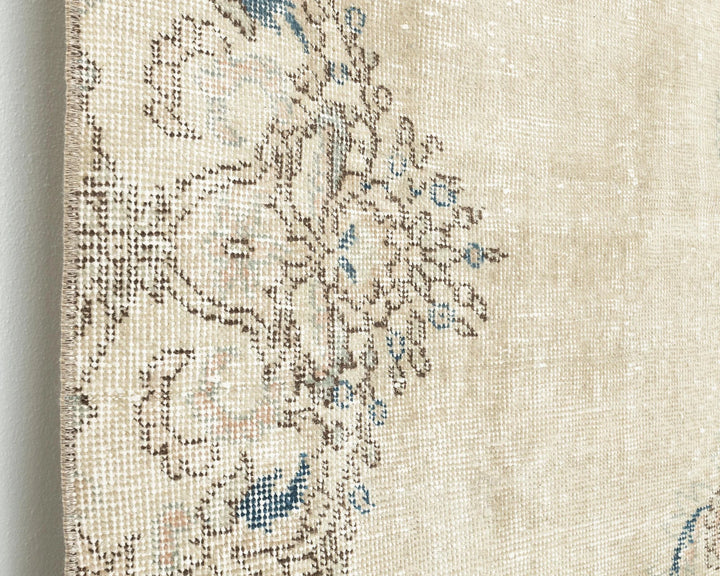 Multicolor Turkish Oushak Rug 4' 8" x 8' 6" Hand-Knotted | No. VR46765