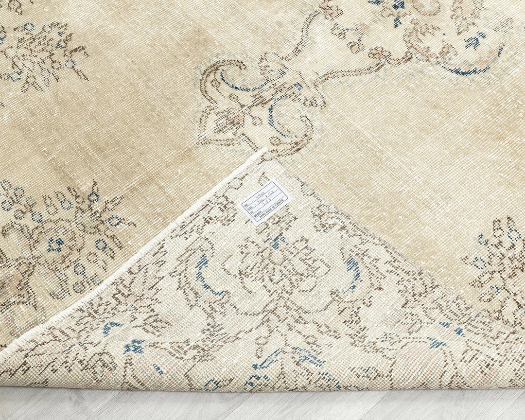 Multicolor Turkish Oushak Rug 4' 8" x 8' 6" Hand-Knotted | No. VR46765