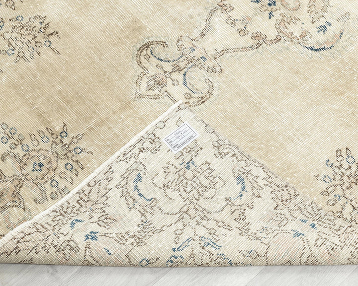 Multicolor Turkish Oushak Rug 4' 8" x 8' 6" Hand-Knotted | No. VR46765