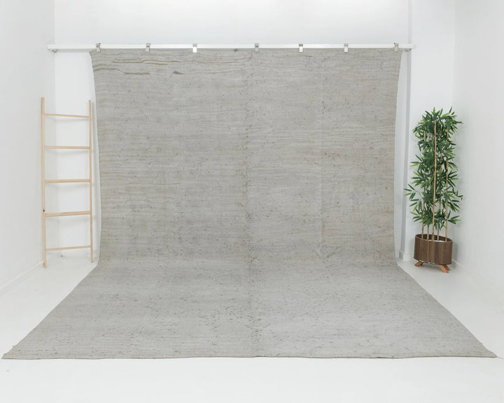Gray Kilim Rug 9' 4" x 12' 4" | No. VR47098