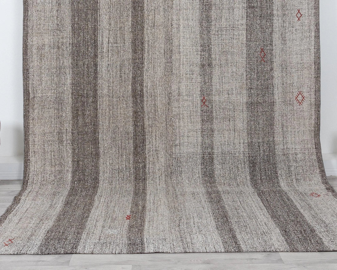 Gray Kilim Rug 9' x 10' 2" | No. VR47124