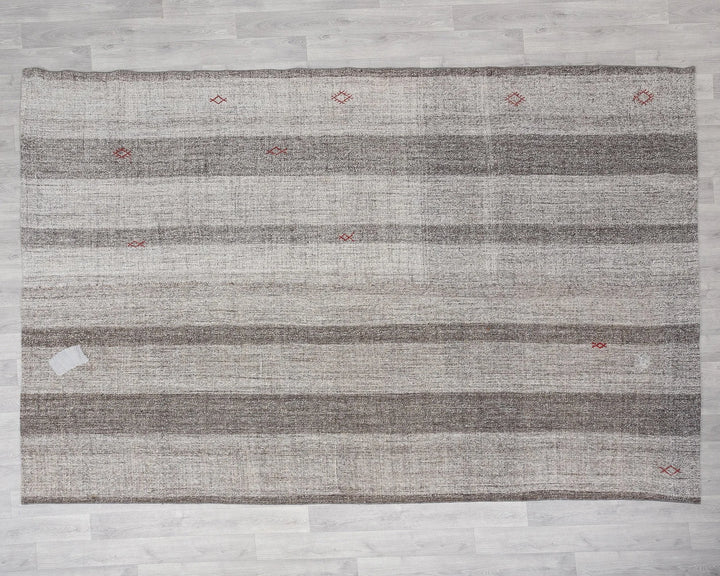 Gray Kilim Rug 9' x 10' 2" | No. VR47124