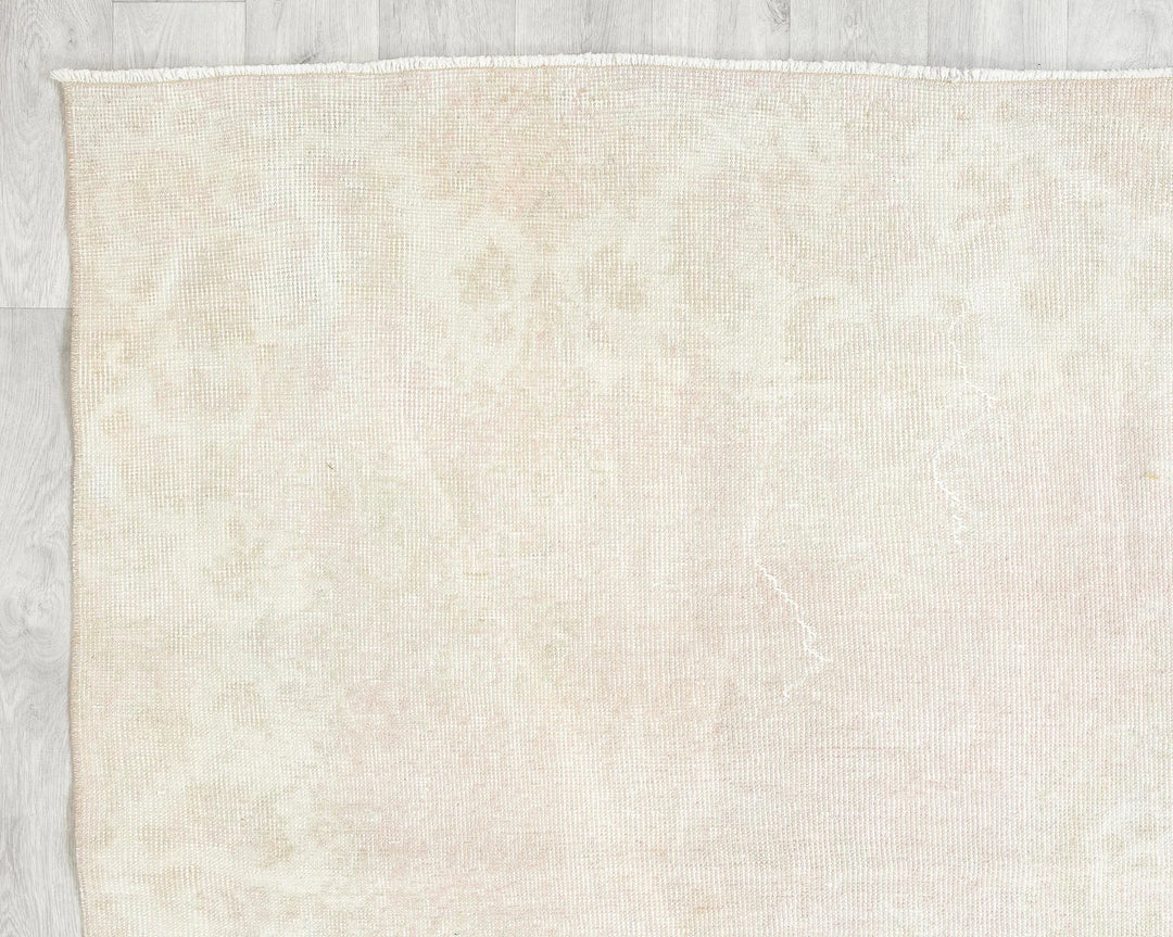 Beige Turkish Oushak Rug 6'11" x 10'6" Hand-Knotted | No. VR47131