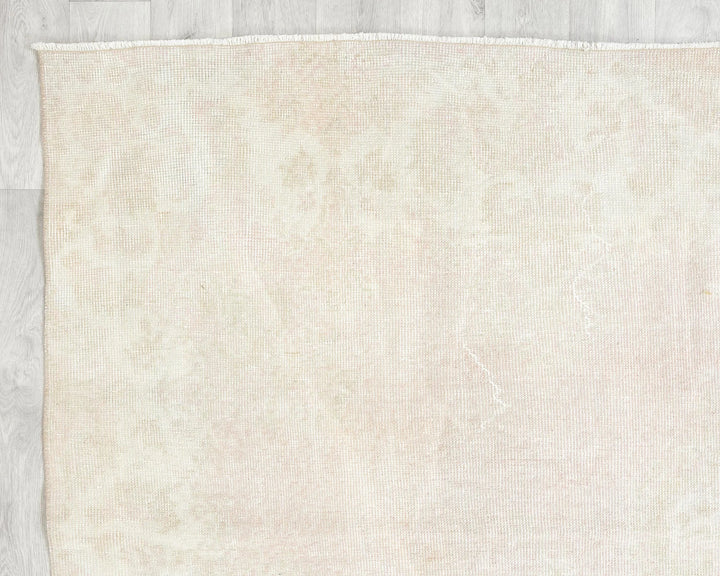 Beige Turkish Oushak Rug 6'11" x 10'6" Hand-Knotted | No. VR47131