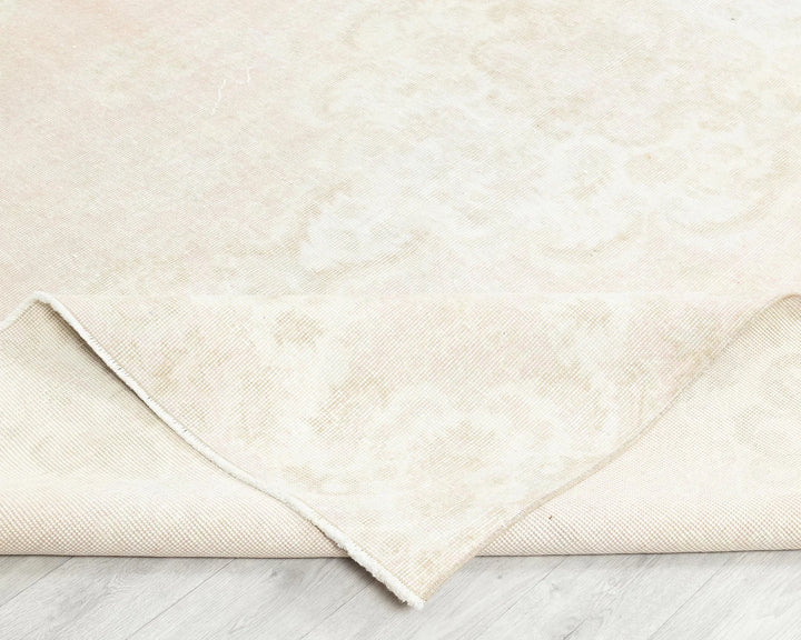 Beige Turkish Oushak Rug 6'11" x 10'6" Hand-Knotted | No. VR47131