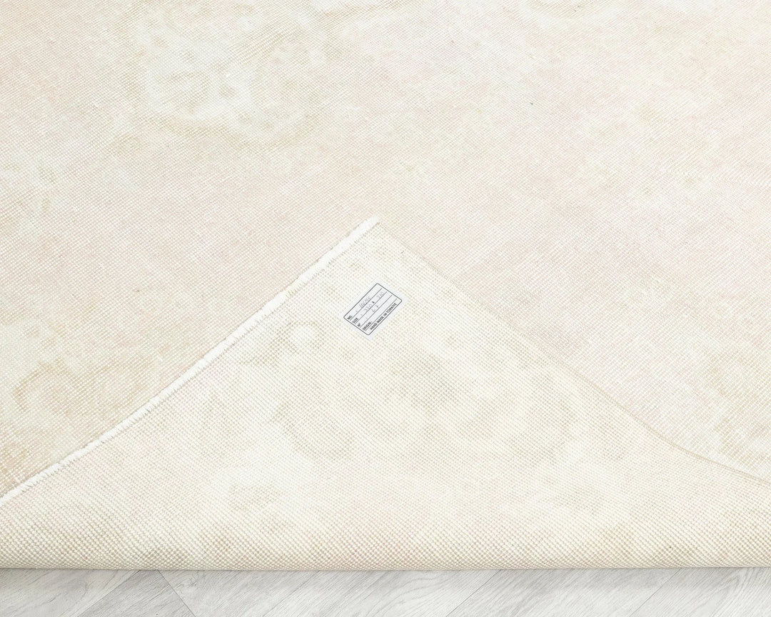 Beige Turkish Oushak Rug 6'11" x 10'6" Hand-Knotted | No. VR47131