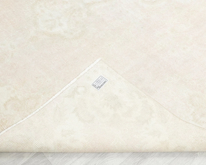Beige Turkish Oushak Rug 6'11" x 10'6" Hand-Knotted | No. VR47131
