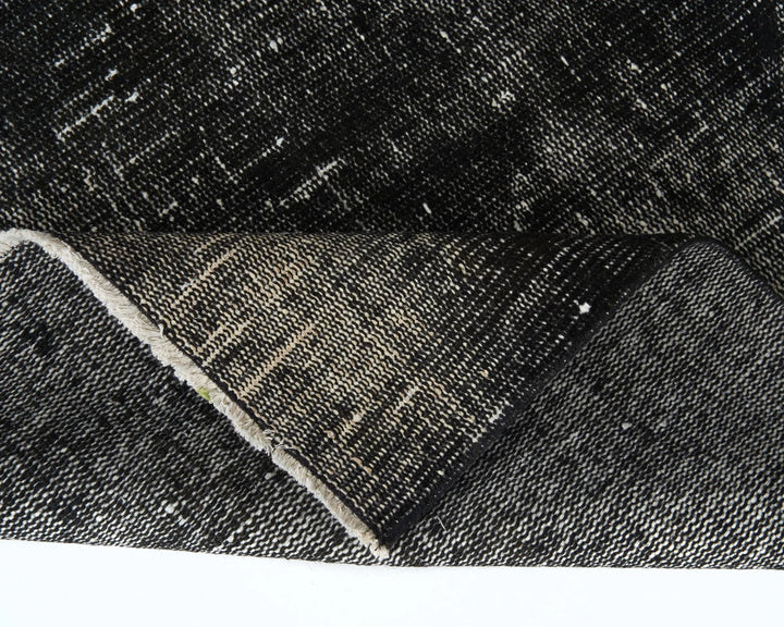 Black Turkish Overdye Rug 9' 2" x 5' 4" Hand-Knotted | No. VR47166
