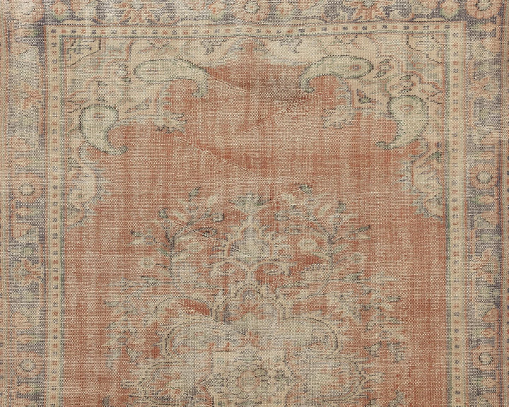 Multicolor Turkish Oushak Rug 5' 8" x 9' 1" Hand-Knotted | No. VR47274