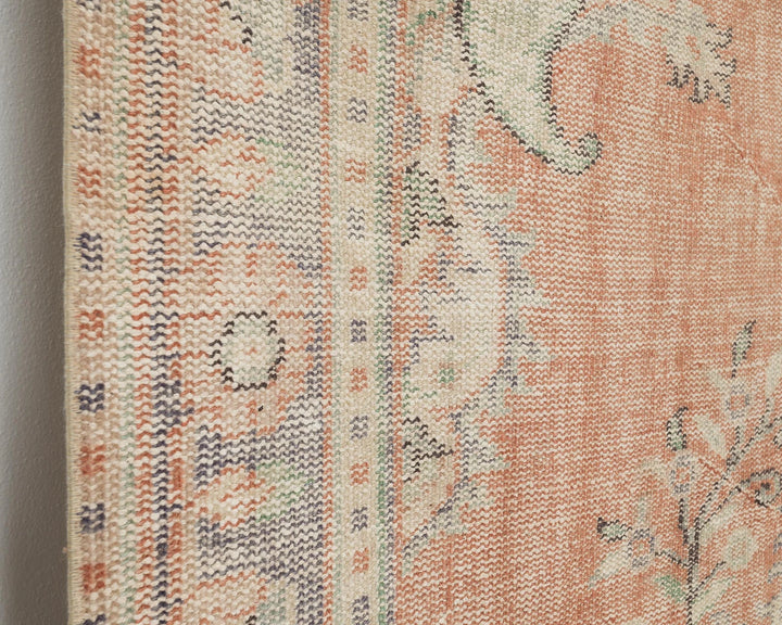 Multicolor Turkish Oushak Rug 5' 8" x 9' 1" Hand-Knotted | No. VR47274