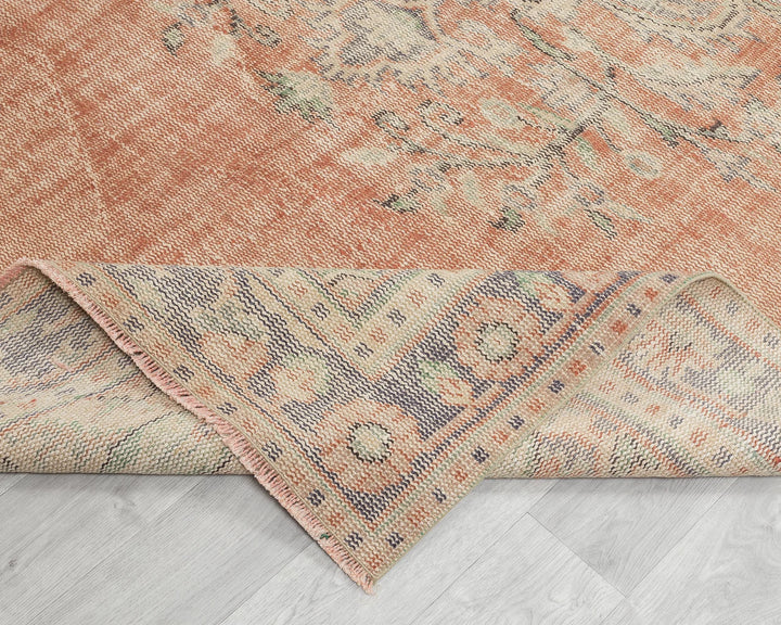Multicolor Turkish Oushak Rug 5' 8" x 9' 1" Hand-Knotted | No. VR47274