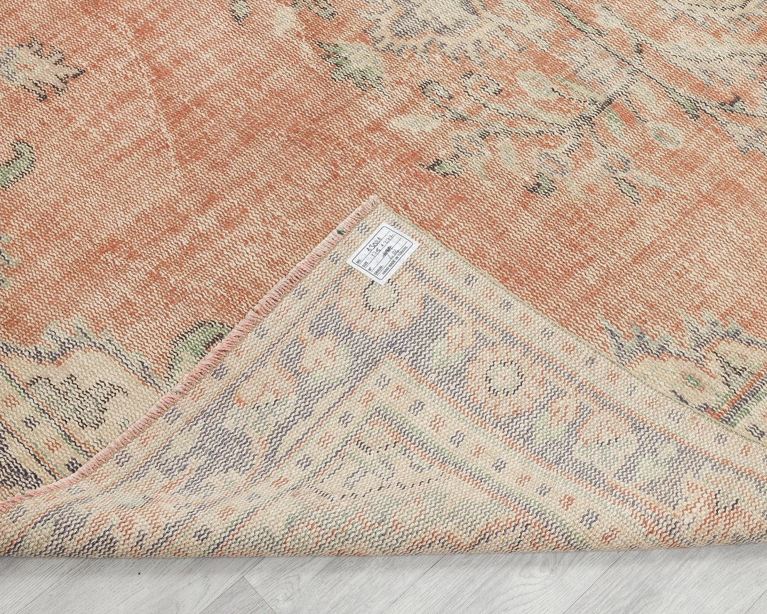 Multicolor Turkish Oushak Rug 5' 8" x 9' 1" Hand-Knotted | No. VR47274