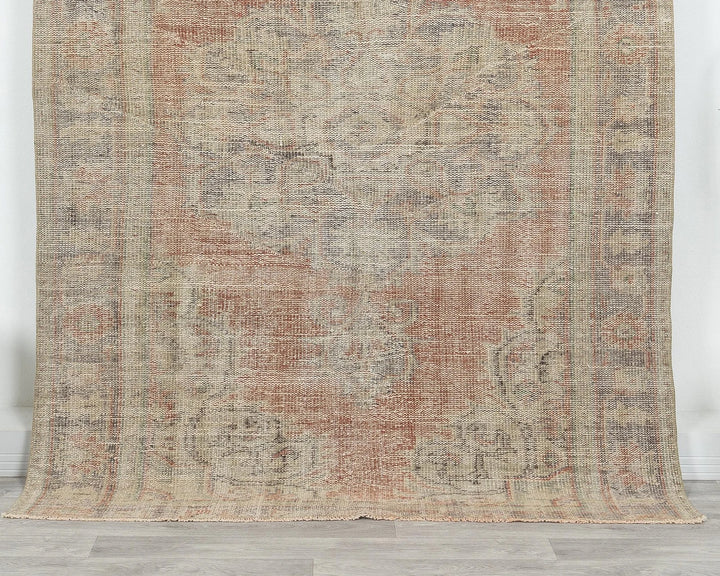 Multicolor Turkish Oushak Rug 5' 2" x 7' 3" Hand-Knotted | No. VR47348