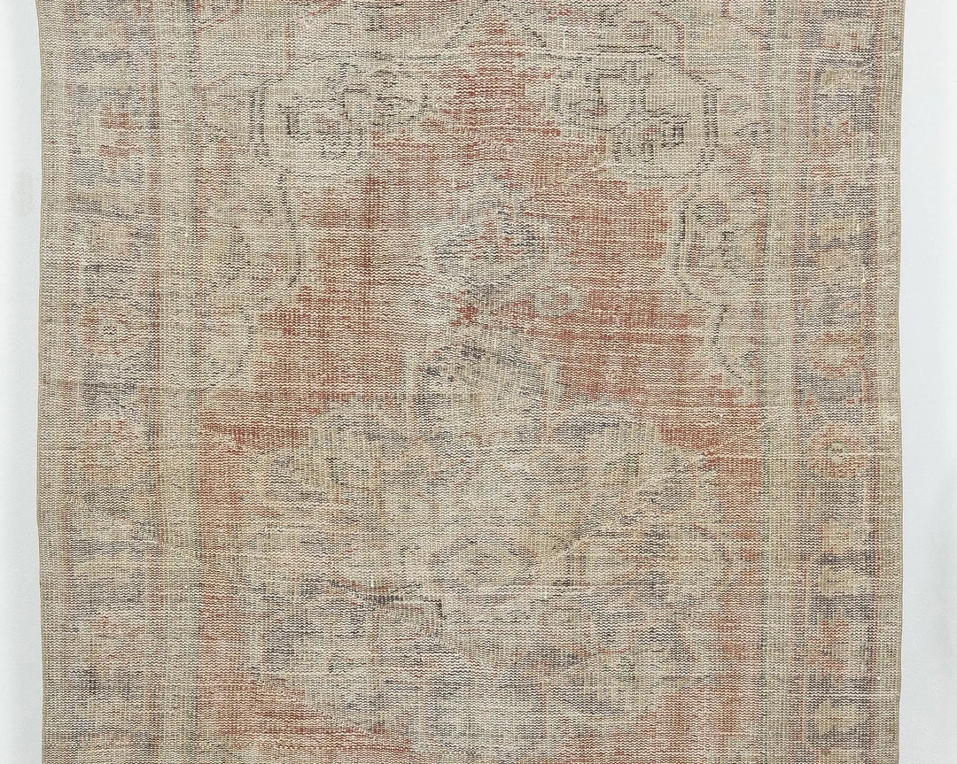 Multicolor Turkish Oushak Rug 5' 2" x 7' 3" Hand-Knotted | No. VR47348