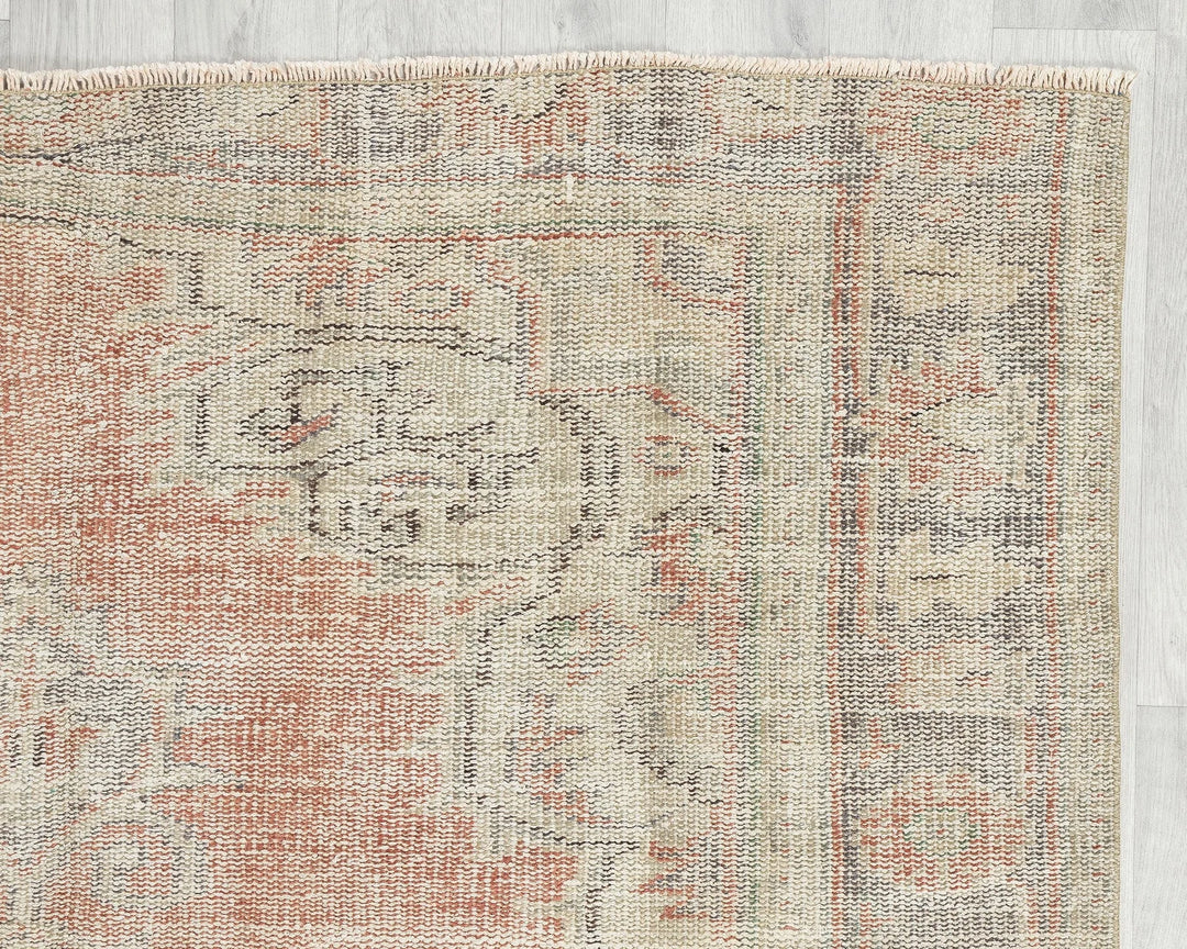 Multicolor Turkish Oushak Rug 5' 2" x 7' 3" Hand-Knotted | No. VR47348