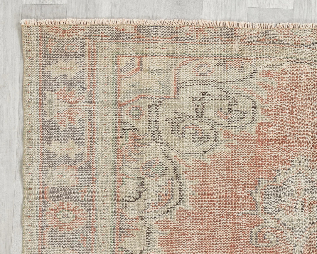Multicolor Turkish Oushak Rug 5' 2" x 7' 3" Hand-Knotted | No. VR47348