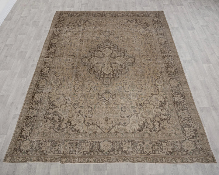 Multicolor Turkish Oushak Rug 9' 3" x 12' 5" Hand-Knotted | No. VR47364