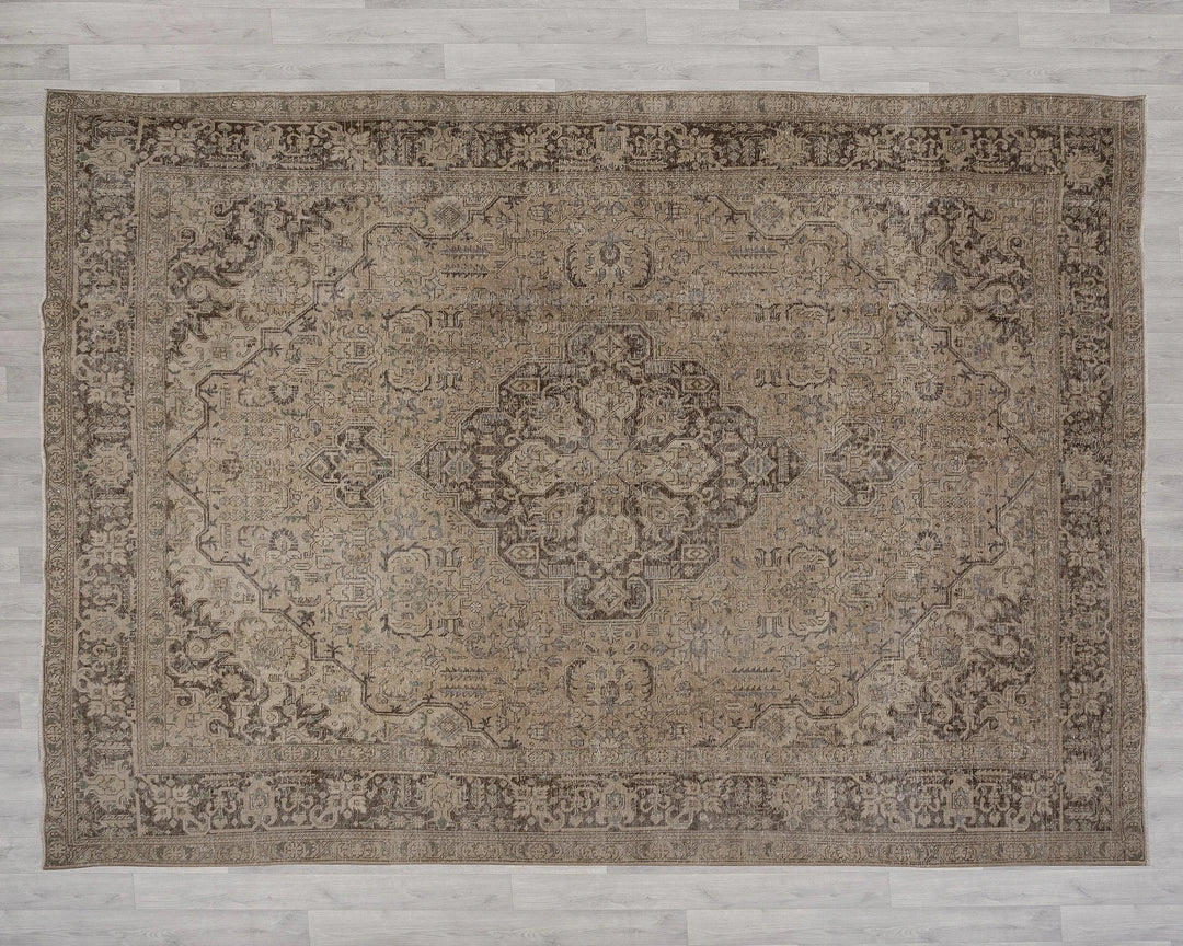 Multicolor Turkish Oushak Rug 9' 3" x 12' 5" Hand-Knotted | No. VR47364