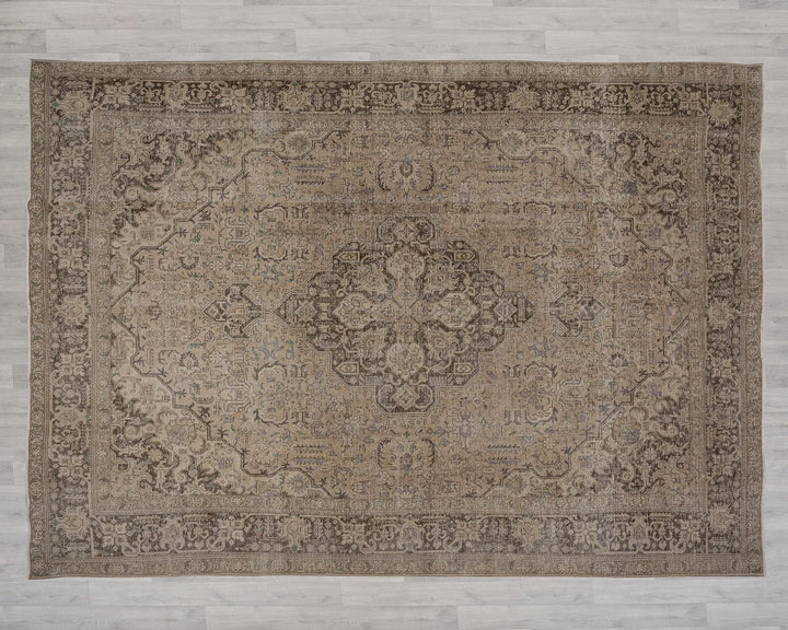 Multicolor Turkish Oushak Rug 9' 3" x 12' 5" Hand-Knotted | No. VR47364