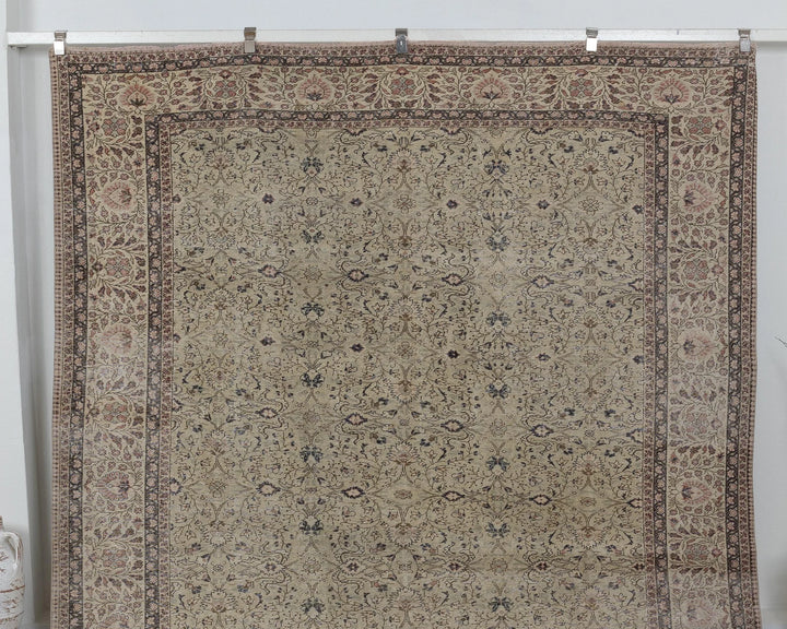 Multicolor Turkish Oushak Rug 7' 7" x 10' 7" Hand-Knotted view