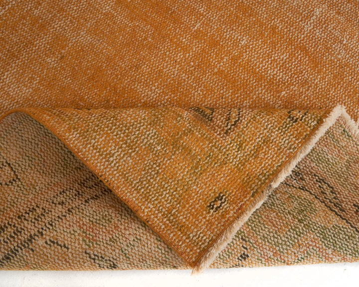 Orange Turkish Overdye Rug 5' 5" x 9' Hand-Knotted | No. VR47631