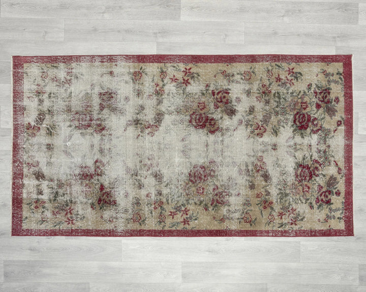 Multicolor Turkish Oushak Rug 3' 4" x 6' 3" Hand-Knotted | No. VR47667