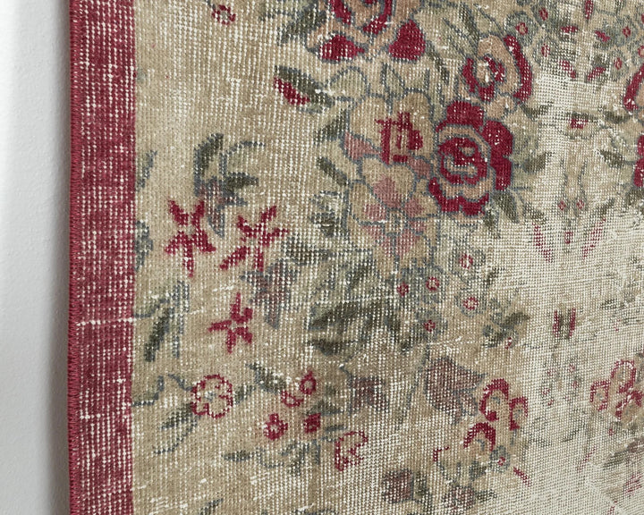 Multicolor Turkish Oushak Rug 3' 4" x 6' 3" Hand-Knotted | No. VR47667