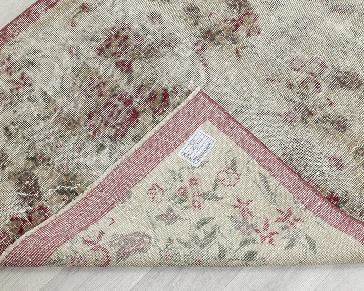 Multicolor Turkish Oushak Rug 3' 4" x 6' 3" Hand-Knotted | No. VR47667