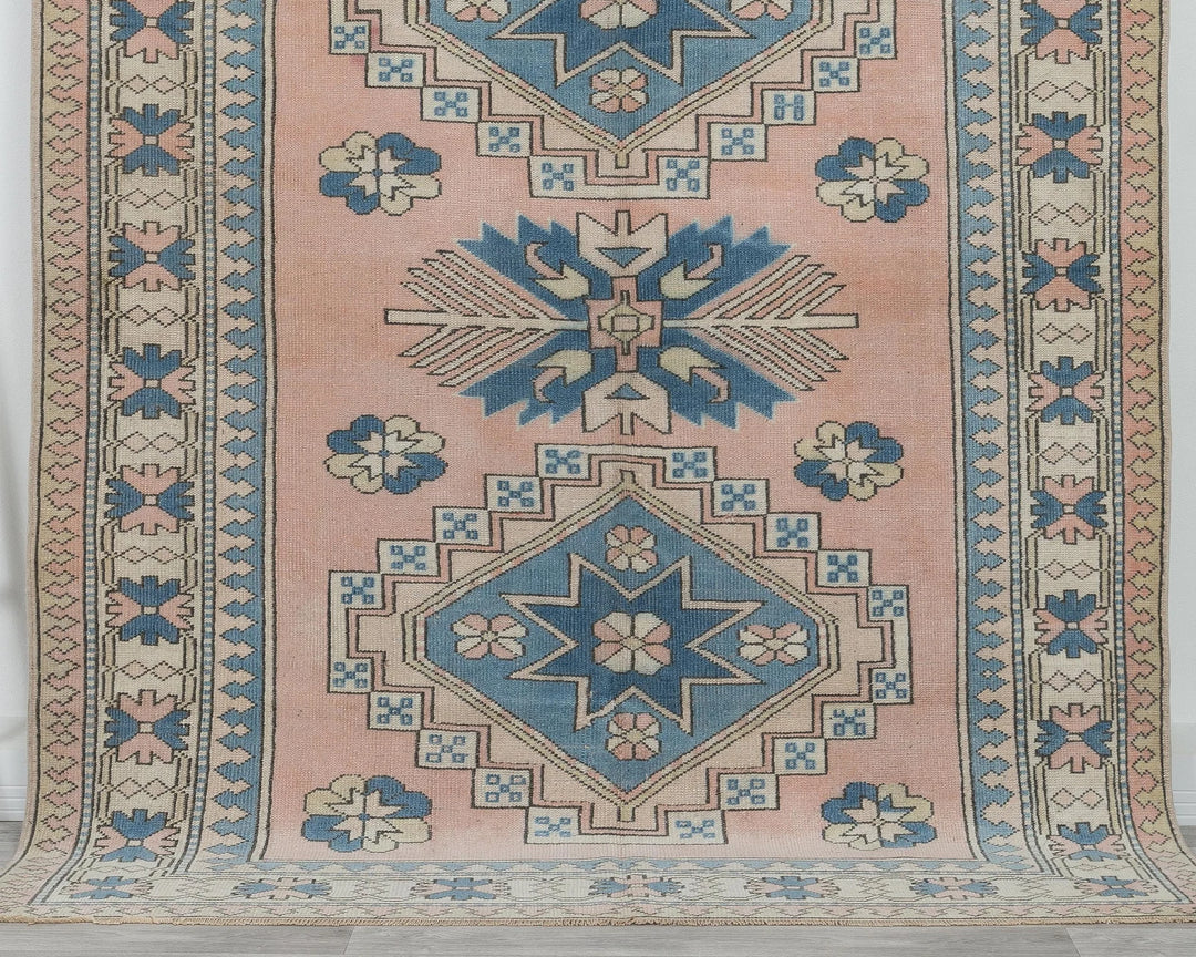 Multicolor Turkish Oushak Rug 5' 11" x 7' 10" Hand-Knotted view 10