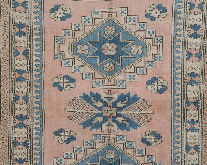 Multicolor Turkish Oushak Rug 5' 11" x 7' 10" Hand-Knotted detail