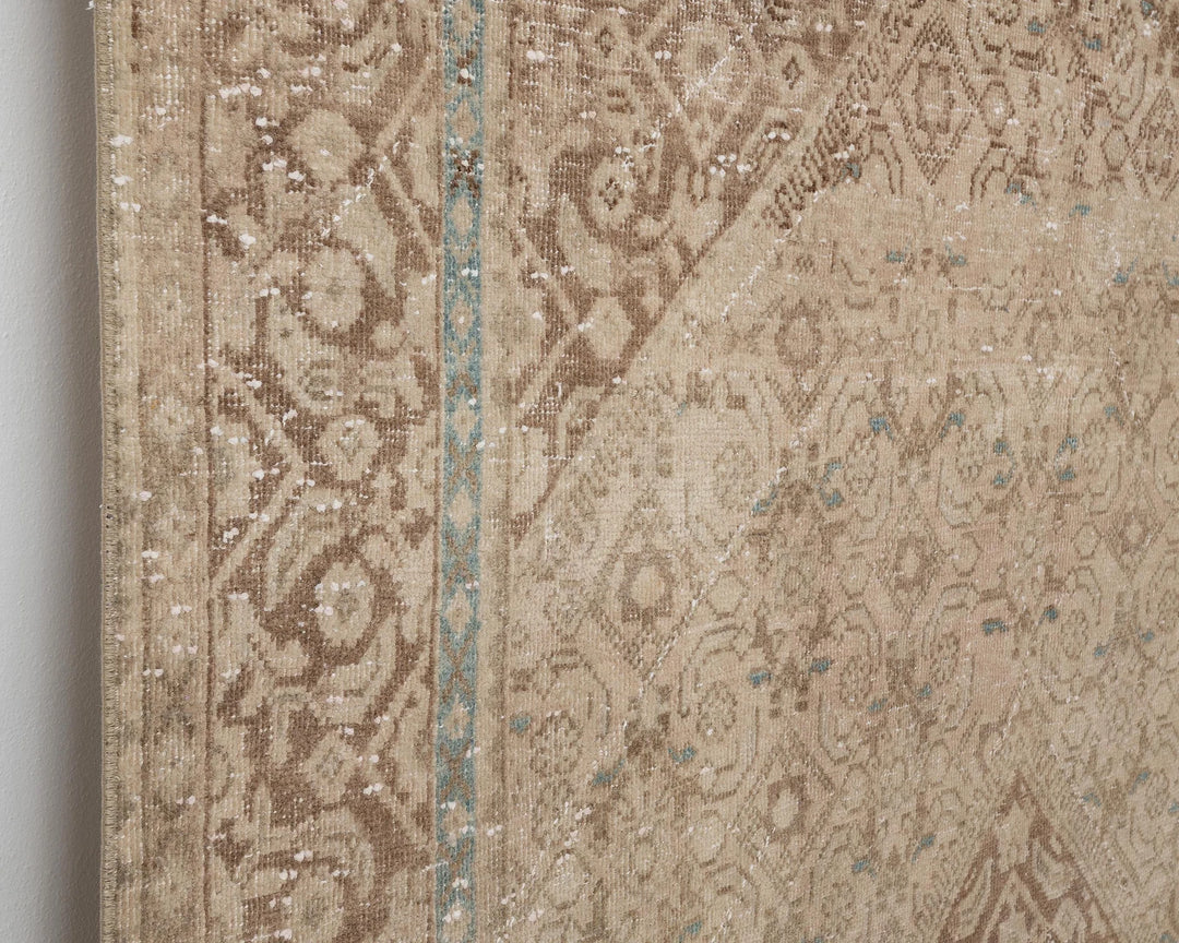 Beige Turkish Oushak Rug 6'9" x 9'8" Hand-Knotted | No. VR47879