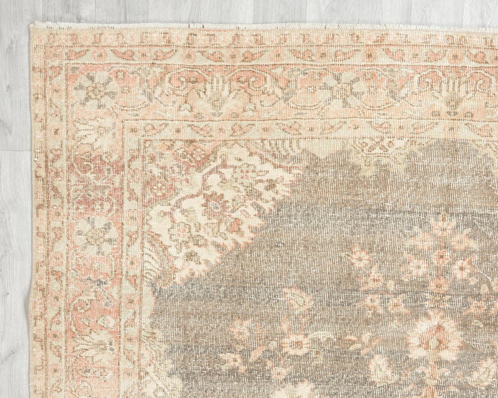 Multicolor Turkish Oushak Rug 6'9" x 9'6" Hand-Knotted | No. VR47909