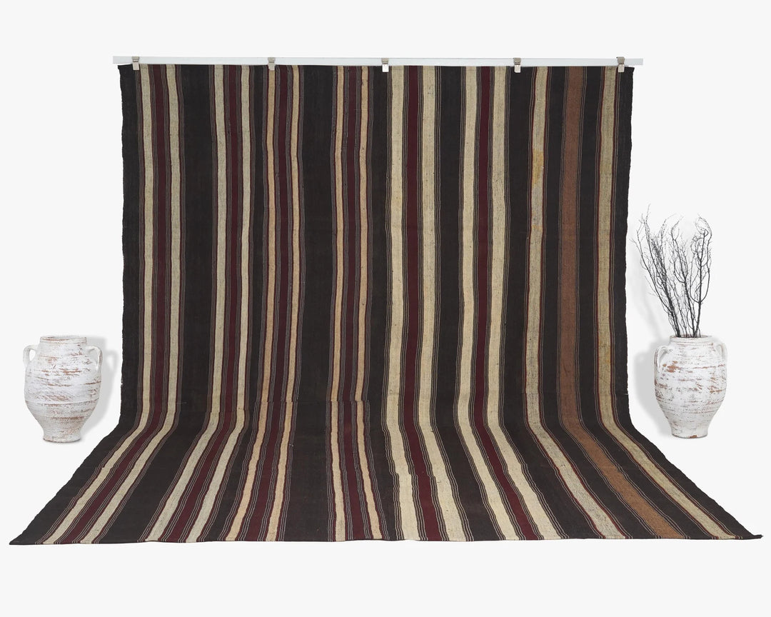 Multicolor Turkish Kilim Rug 9' x 11' 10" Flat-Weave | No. VR48001
